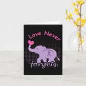 Elephant Love End Heimer End Heimerheimer Heimerhe Kaart (Gele Bloem)