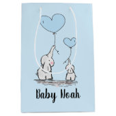 Elephant Love Gift Bag Medium Cadeauzakje (Voorkant)