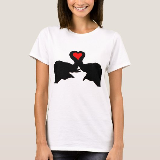 Elephant love girl t-shirt (Voorkant)