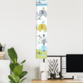 Elephant Love Growth Chart Keep at 8x44! Poster (Thuiskantoor)