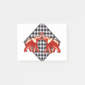 Elephant Love Houndstooth Diamond Post-it® Notes (Voorkant)