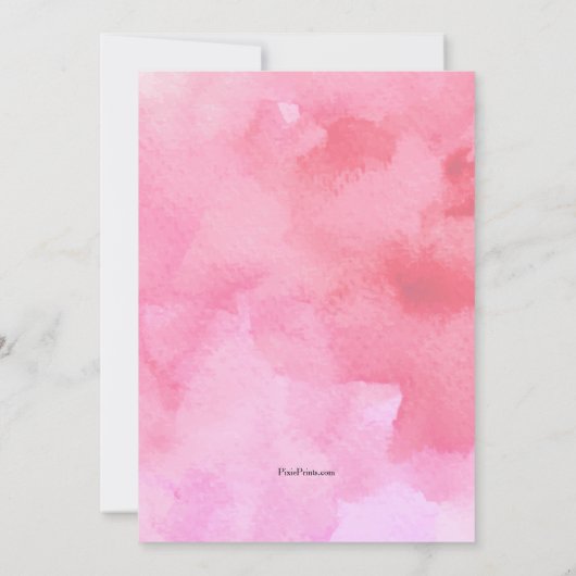 Elephant Love Invitation Kaart (Achterkant)