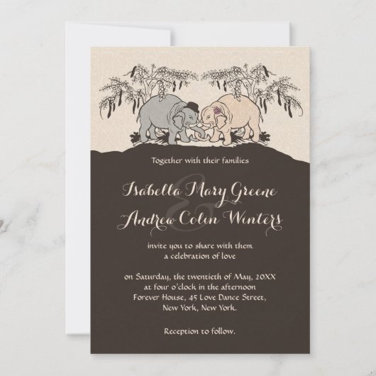 Elephant Love Kaart (Voorkant)