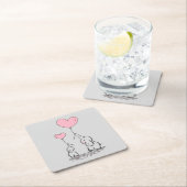 Elephant Love Kartonnen Onderzetters (Insitu)