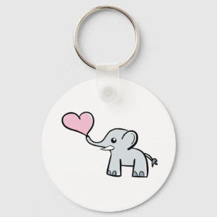 Elephant love keyring sleutelhanger