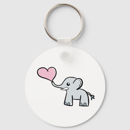 Elephant love keyring sleutelhanger (Voorkant)