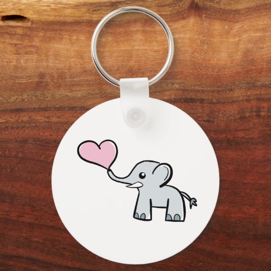 Elephant love keyring sleutelhanger (Voorkant)