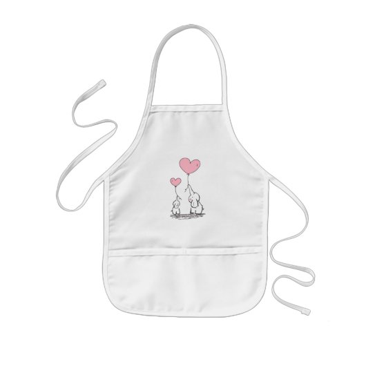 Elephant Love Kinder Schort (Voorkant)