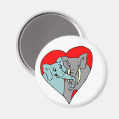 Elephant Love Magneet (Voorkant / Achterkant)