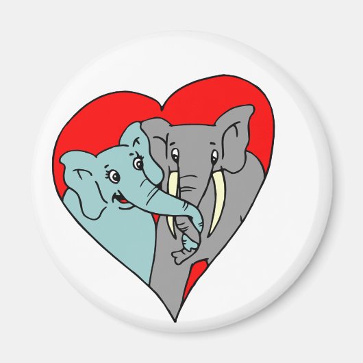 Elephant Love Magneet (Voorkant)