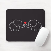 Elephant Love Mousepad Muismat (Met muis)