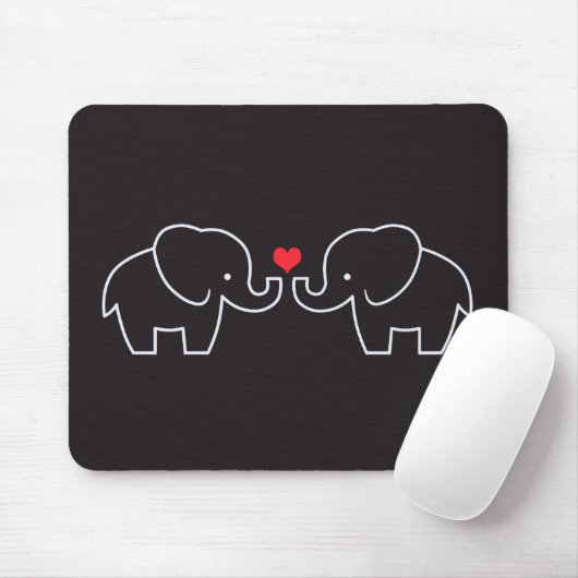 Elephant Love Mousepad Muismat (Met muis)