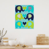 Elephant Love Nursery Poster (Keuken)