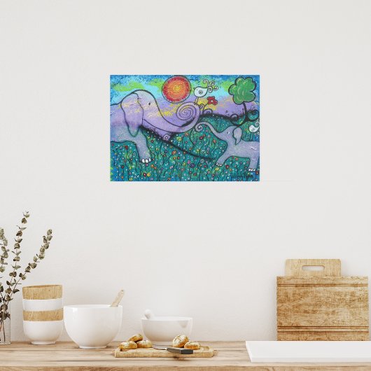Elephant Love Poster (Keuken)