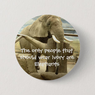 Elephant Love Ronde Button 5,7 Cm