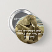 Elephant Love Ronde Button 5,7 Cm (Voorkant /achterkant)