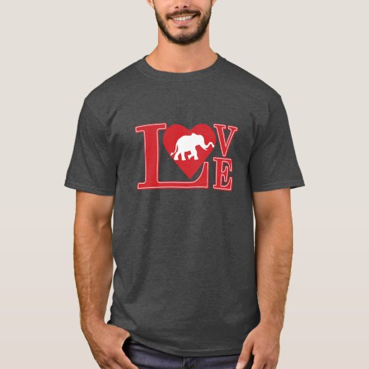 Elephant Love T-shirt (Voorkant)