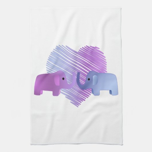 Elephant Love Theedoek (Verticaal)
