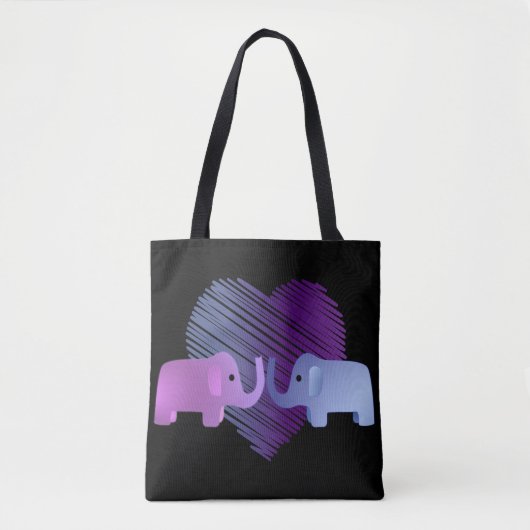 Elephant Love Tote Bag (Voorkant)