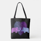 Elephant Love Tote Bag (Achterkant)
