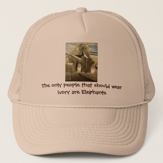 Elephant Love Trucker Pet (Voorkant)