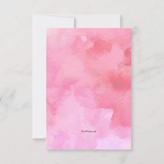 Elephant Love Valentijnsdag Uitnodiging (Achterkant)