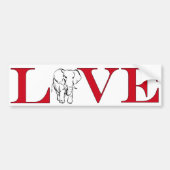 Elephant Lover Bumpersticker (Voorkant)