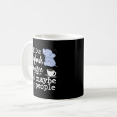 Elephant Lover Funny Gift Coffee Lover Koffiemok (Voorkant links)