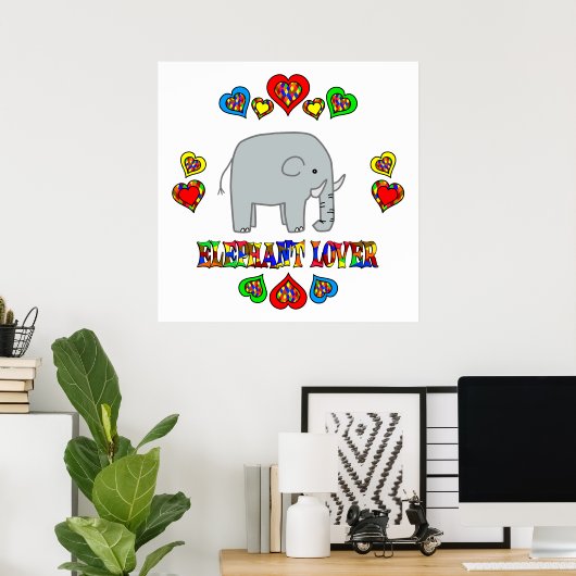 Elephant Lover Poster (Thuiskantoor)
