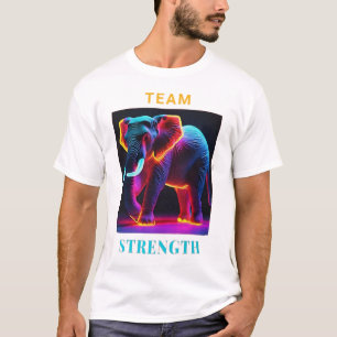 ELEPHANT LOVER TEAM KRACHT T-SHIRT