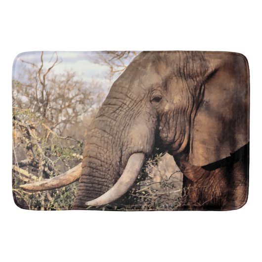 Elephant Lovers Art Badmat (Voorkant)