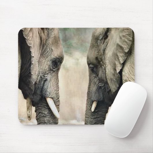 Elephant Lovers Art Gifts Muismat (Met muis)