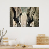 Elephant Lovers Art Gifts Poster (Keuken)