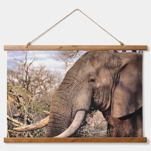 Elephant Lovers Art Hangend Wandkleed (Voorkant)
