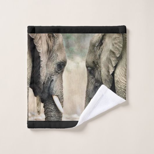 Elephant Lovers Bad Handdoek (Wasdoekje)