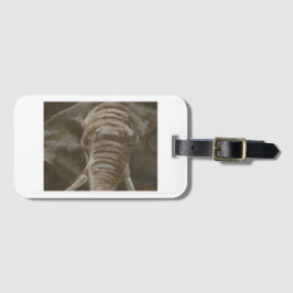 elephant luggage tag bagagelabel