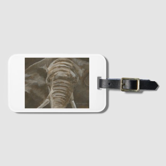 elephant luggage tag bagagelabel (Voorkant (horizontaal))