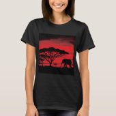 Elephant Magical Sunset T-shirt (Voorkant)