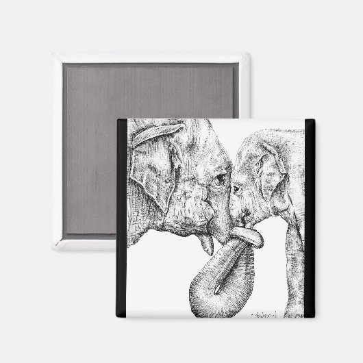 Elephant Magneet (Voorkant / Achterkant)