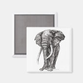 Elephant Magneet (Voorkant / Achterkant)