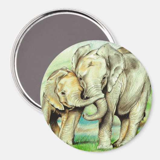 Elephant Magnet (Voorkant / Achterkant)