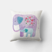 Elephant mam & baby Pillow Cute Elephant Cushion Kussen (Achterkant)