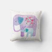 Elephant mam & baby Pillow Cute Elephant Cushion Kussen (Voorkant)