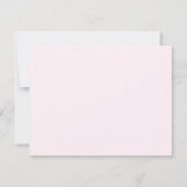 Elephant mama en Baby Flat Dank je wel Notitiekaartje (Achterkant)