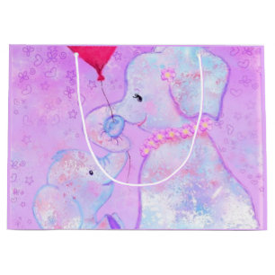 Elephant mama en Baby - Moederdag Groot Cadeauzakje