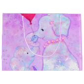 Elephant mama en Baby - Moederdag Groot Cadeauzakje (Achterkant)