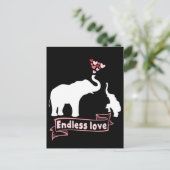 Elephant Mama Kinder Cute Mama Briefkaart (Staand voorkant)