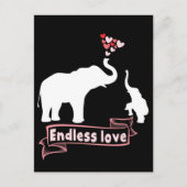 Elephant Mama Kinder Cute Mama Briefkaart (Voorkant)