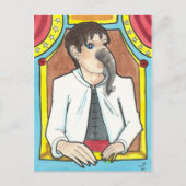 Elephant Man Circus Side Show Freak art briefkaart (Voorkant)