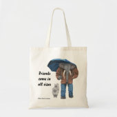 Elephant Man Walking Dogs Fantasy Art Budget Tas (Voorkant)